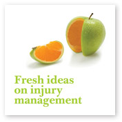 Fresh ideas on injury management