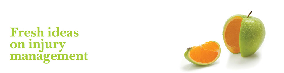 Fresh ideas on injury management